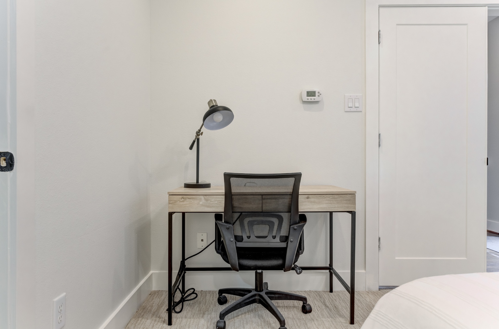 First-floor bedroom — dedicated private workspace